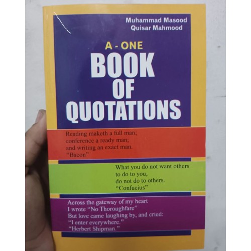 A-One Book of Quotations by M. Masood & Qaisar Mahmood