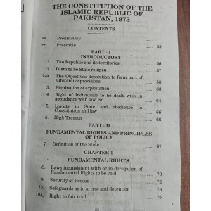 The Constitution of The Islamic Republic of Pakistan 1973 with Commentary by M. Rafiq Butt