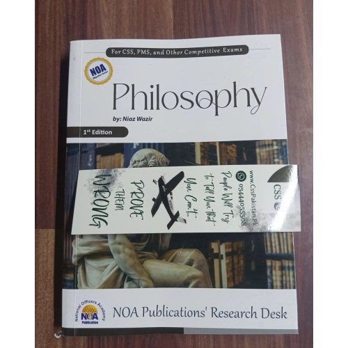 Philosophy for CSS PMS by Niaz Wazir NOA