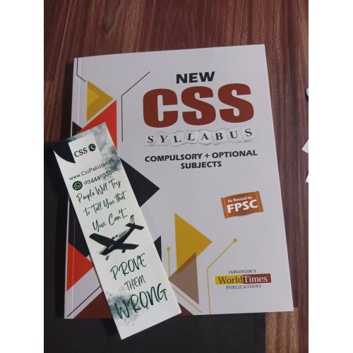 New CSS Syllabus for Compulsory and Optional Subjects by JWT