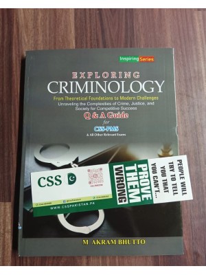 Exploring Criminology by M. Akram Bhutto AH Publishers