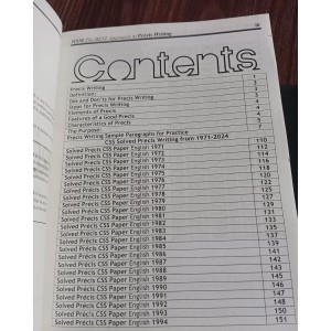 The Best Approach to Precis Writing: CSS Solved Precis of 54 Years (1971-2024) by Aamer Shahzad HSM