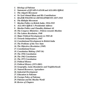 Pakistan Studies Notes by Hassan Askari