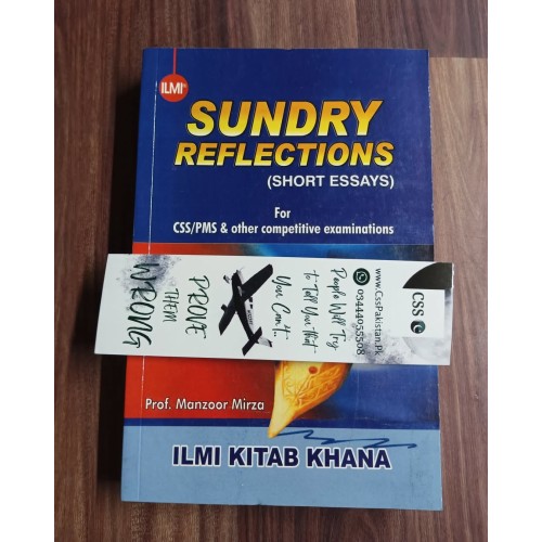 Sundry Reflections (Short Essays) by Prof. Manzoor Mirza ilmi