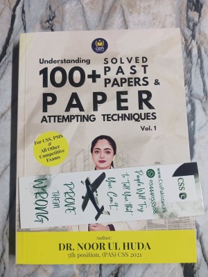 Understanding 100+ Solved Past Papers & Paper Attempting Techniques by Dr. Noor ul Huda CEPI