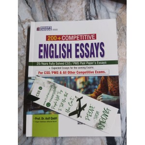 200+ Competitive English Essays + 25-Years Solved CSS/PMS Past Paper’s Essays by Dogar's Unique