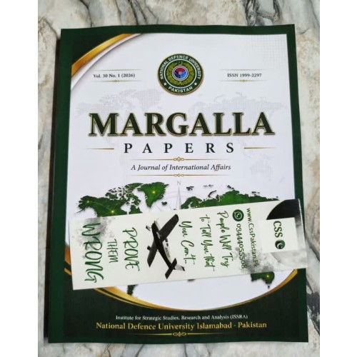 Margalla Papers Issue 2026 Edition Volume 1