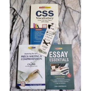 Set of 3 English Essential Books on Essays, Précis Writing, Vocabulary and Comprehension by JWT