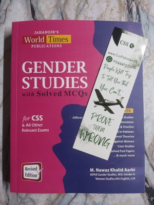 Gender Studies for CSS with Solved MCQs by M. Nawaz Khalid Aarbi JWT