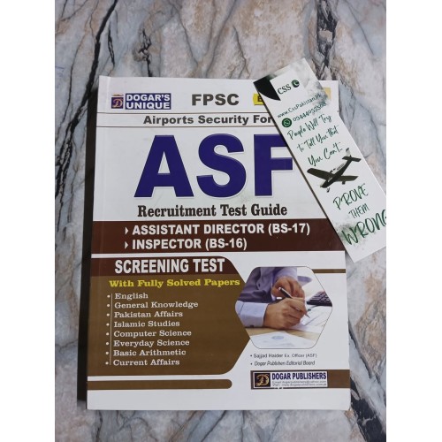 ASF Recruitment Test Guide by Dogar Unique Latest 2026 Edition