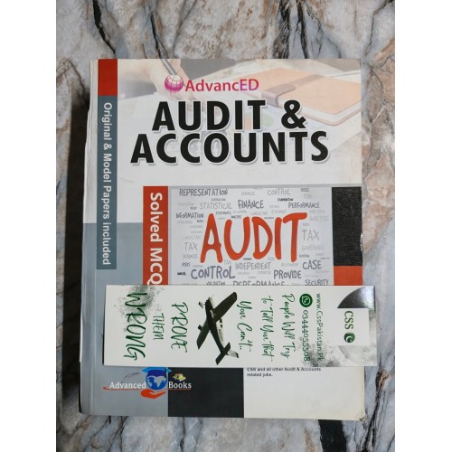 Audits & Accounts Resource Book with Solved MCQs by Hafiz M. Iqbal Advanced