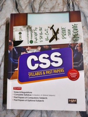 CSS Syllabus and Past Papers of All Subjects Including Optionals by HSM