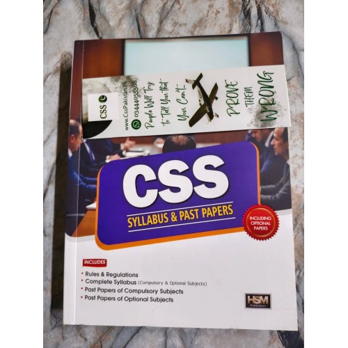 CSS Syllabus and Past Papers of All Subjects Including Optionals by HSM