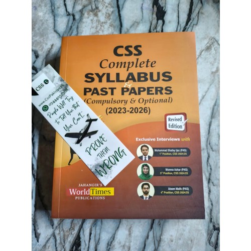 CSS Complete Syllabus and Unsolved Past Papers (Compulsory and Optional) 2023-2026 by JWT