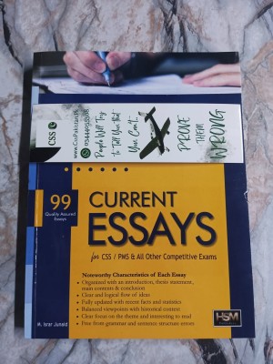 Current Essays for CSS and PMS by M. Israr Junaid HSM Publishers