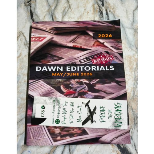 Dawn Newspapers Editorials May - June 2026 by @CSS_Pakistan