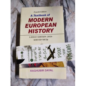 A Textbook of Modern European History with Solved MCQs by Raghubir Dayal
