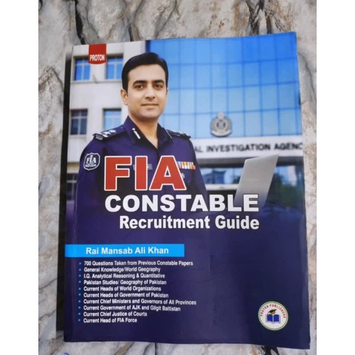 FIA Federal Investigation Agency Constable Recruitment Test Guide by Rai Mansab Ali Khan