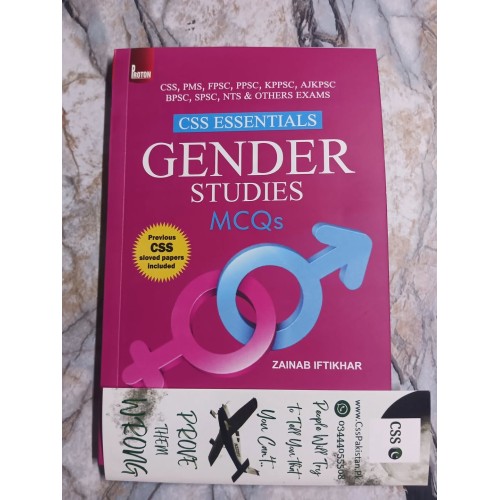 Gender Studies Objective MCQs by Zainab Iftikhar ilmi CSS Essentials