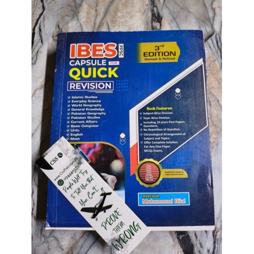 IBES PPSC Capsule for Quick Revision by Prof. M. Bilal Latest 3rd Edition