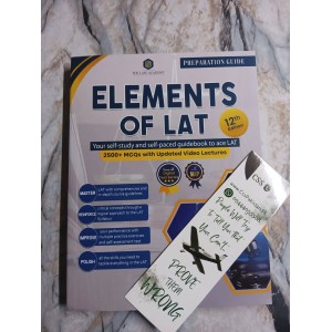 Elements of LAT (Law Admission Test) Preparation Guide by Ali Anwaar Warind 12th Edition