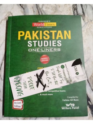 One Liners Series: Pakistan Studies by Fatima Ali Raza JWT One Liners Series: Pakistan Studies by Fatima Ali Raza JWT