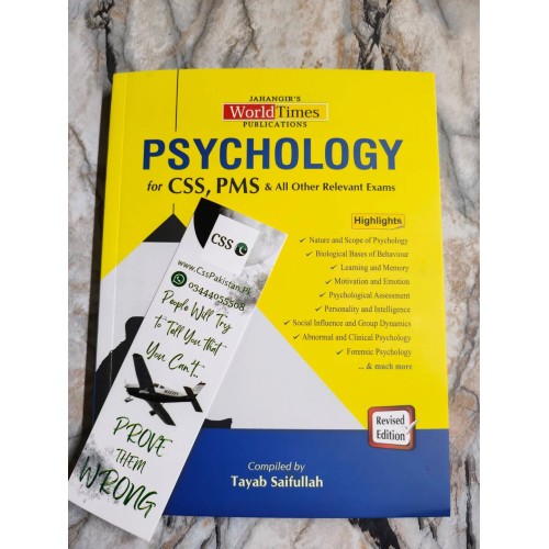 Psychology for CSS & PMS by Tayab Saifullah JWT