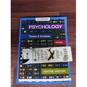 Psychology: Themes and Variations by Wayne Weiten