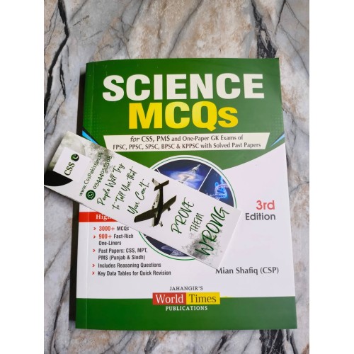 Science MCQs for CSS, PMS and One-Paper GK Exams by Mian Shafiq World Times JWT