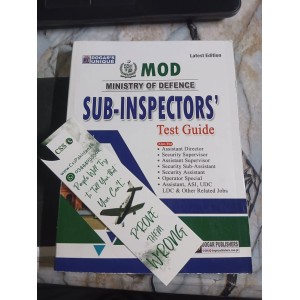 Sub-Inspectors' MOD Ministry of Defence Test Guide by Dogar Unique Publishers