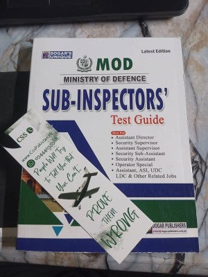 Sub-Inspectors' MOD Ministry of Defence Test Guide by Dogar Unique Publishers