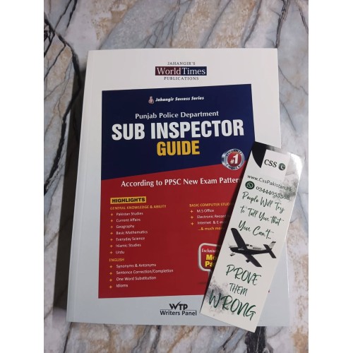 Sub Inspector Guide for Punjab Police Department by JWT Latest 2025 Edition
