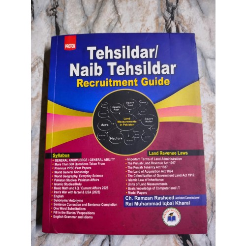 Tehsildar / Naib Tehsildar Recruitment Guide by Rai M. Iqbal Kharal