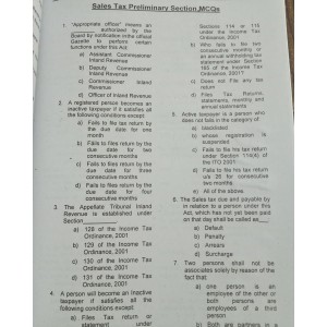 Inspector Inland Revenue Guide by Waqas Manzoor & Akbar Mayo Caravan