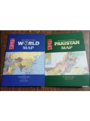 Set of Pakistan Map + World Map by JWT