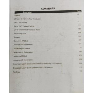 Set of 3 English Books on Vocabulary, Pairs of Words, Idioms & Phrasal Verbs by Advanced Publishers