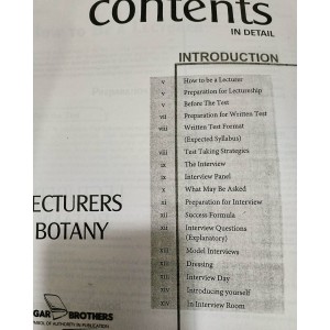Lecturers' Guide for Botany by Dogar Brothers for PPSC
