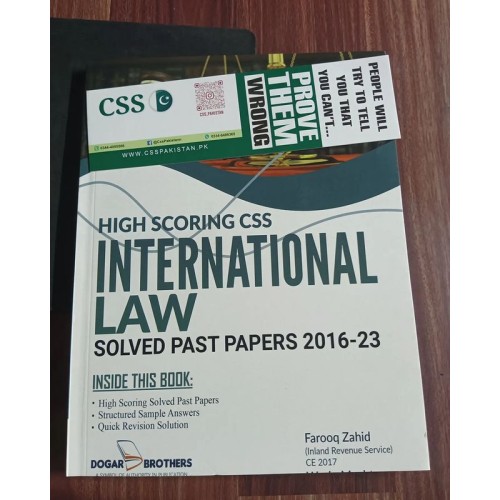 High Scoring CSS International Law Solved Past Papers by Dogar Brothers