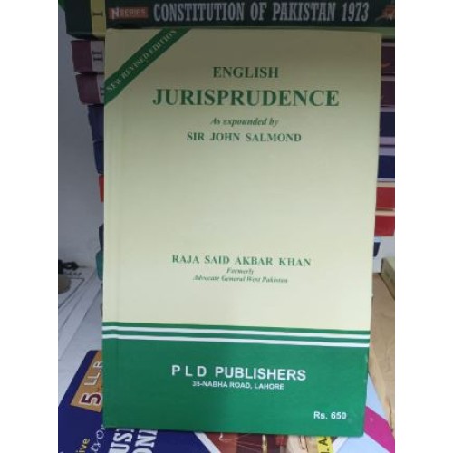 English Jurisprudence by Raja Said Akbar Khan PLD