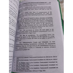The Constitution of the Islamic Republic of Pakistan 1973 Bare Act by Azam Nazeer Tarar KLR