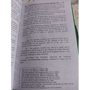 The Constitution of the Islamic Republic of Pakistan 1973 Bare Act by Azam Nazeer Tarar KLR