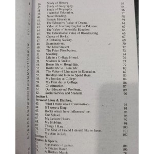 A-One Ideal Essays and Letters by M. Masood Shaharyar Publishers