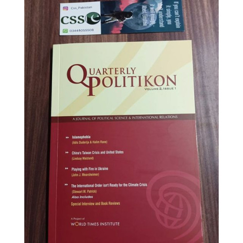 Quarterly Politikon Volume 2 Issue 1 by JWT