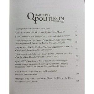 Quarterly Politikon Volume 2 Issue 1 by JWT